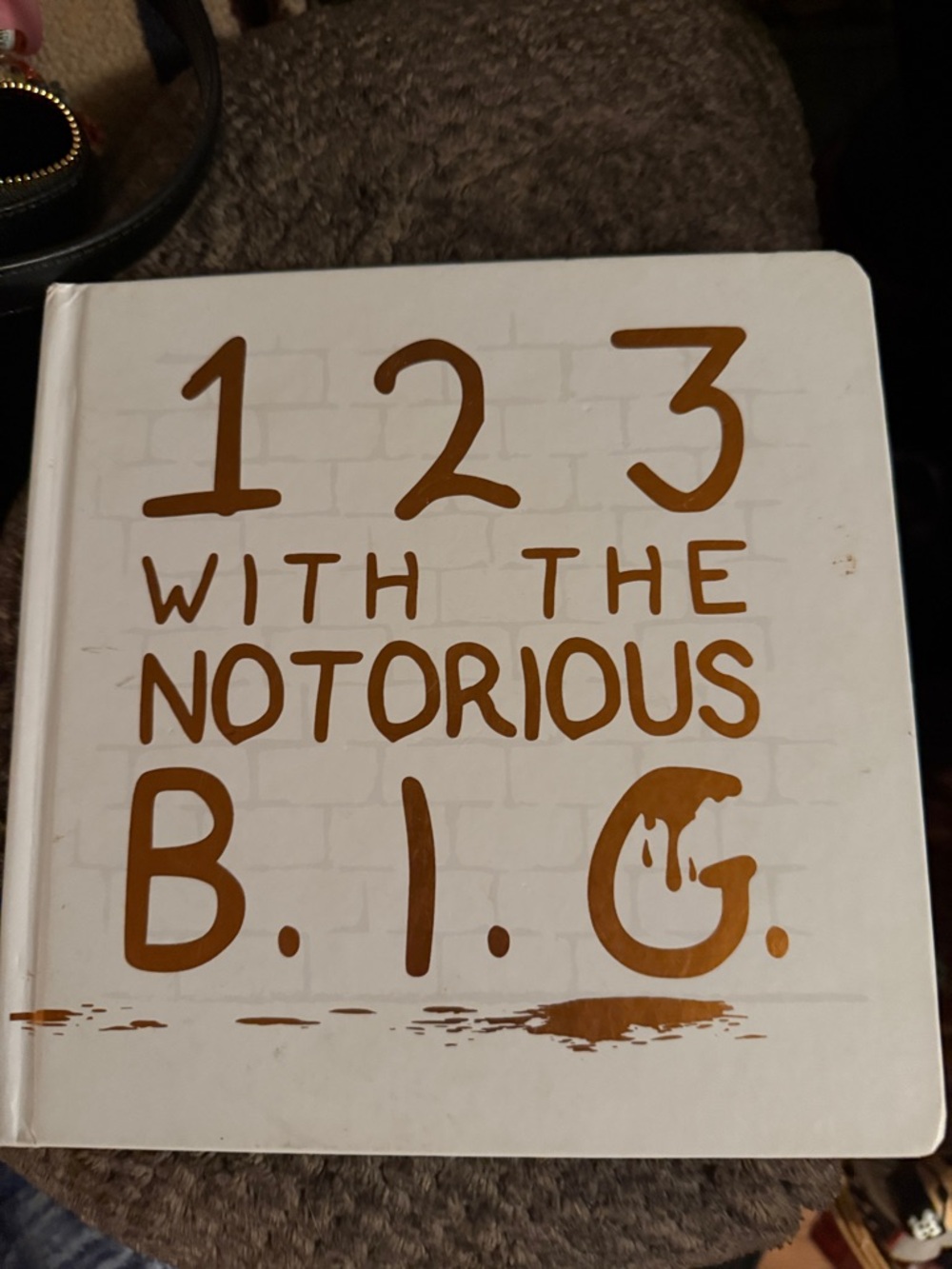 1 2 3 With The Notorious B.I.G. - White and Brown Kids Learning Book